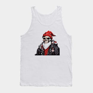 Christmas Celebration with a Skull Twist Tank Top